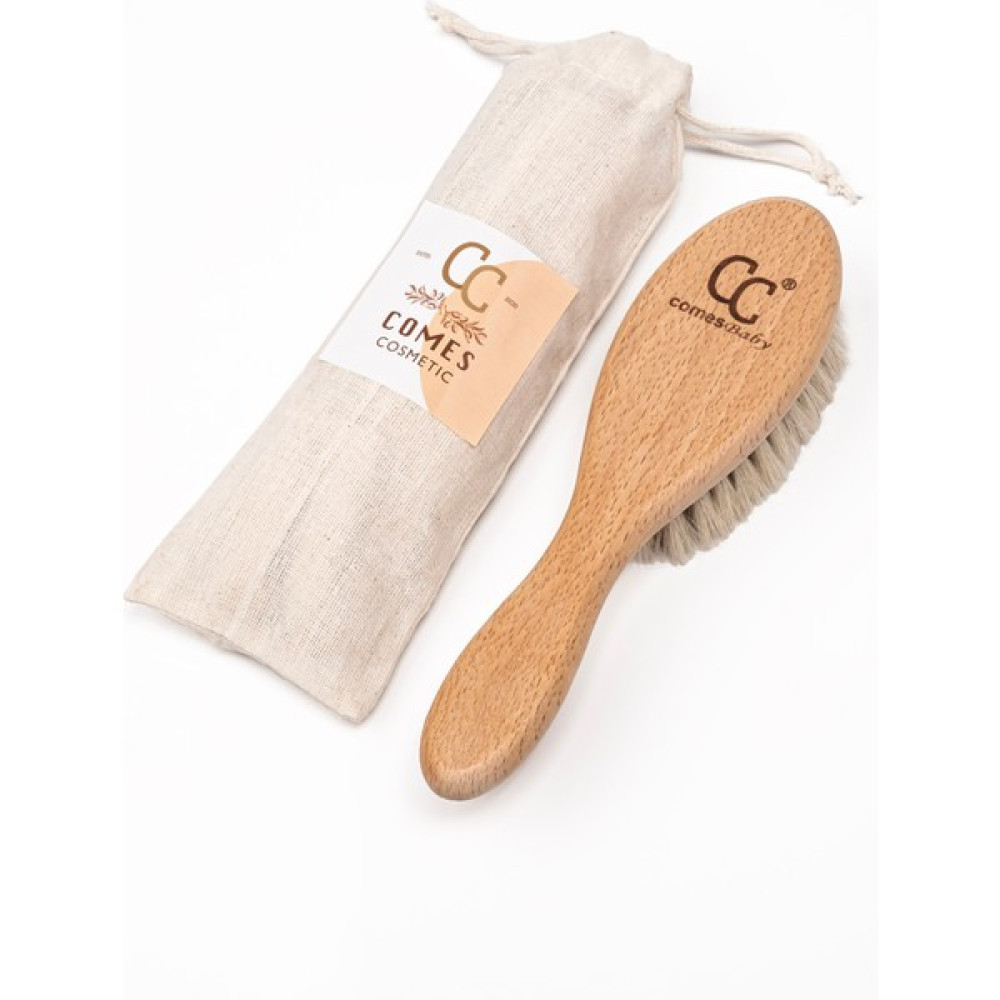 Comes Cosmetic %100 Doğal Keçi Kılı Bebek Saç Fırçası (Midi) Bebek Saç Fırça-Tarak Fiyatı