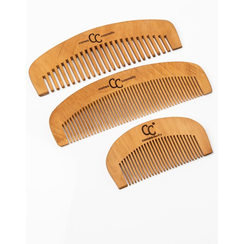 Comes Cosmetic 3'lü Şimşir Tarak Set %100 Doğal (Anne Bebek Çocuk Seti) Oval Set Saç Fırçası ve Tarağı Fiyatı