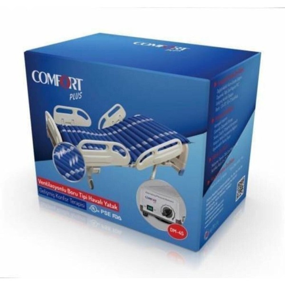 Comfort Plus Dm-45 Ventilasyonlu Boru Tipi Havalı Yatak - 134 x 200 x 15 cm Yatak Fiyatı