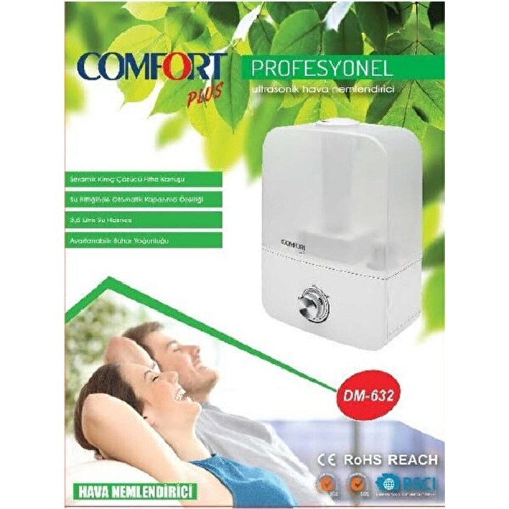 Comfort Plus Dm-632 Oda Nemlendirici Ultrasonic Soğuk Buhar Cihazı - Ahşap Rengi Hava Temizleme - Nemlendirme Cihazları Fiyatı