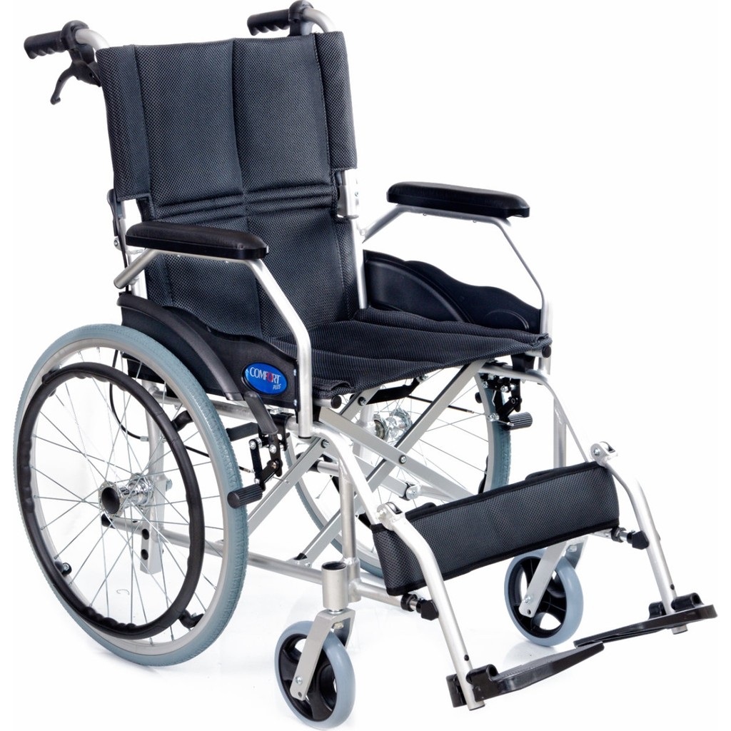 Comfort Plus KY863LAJ-A20 Alüminyum Özellikli Refakatçı Frenli Tekerlekli Sandalye Katlanabilir 12 inç Tekerlek Standart Sandalye Fiyatı