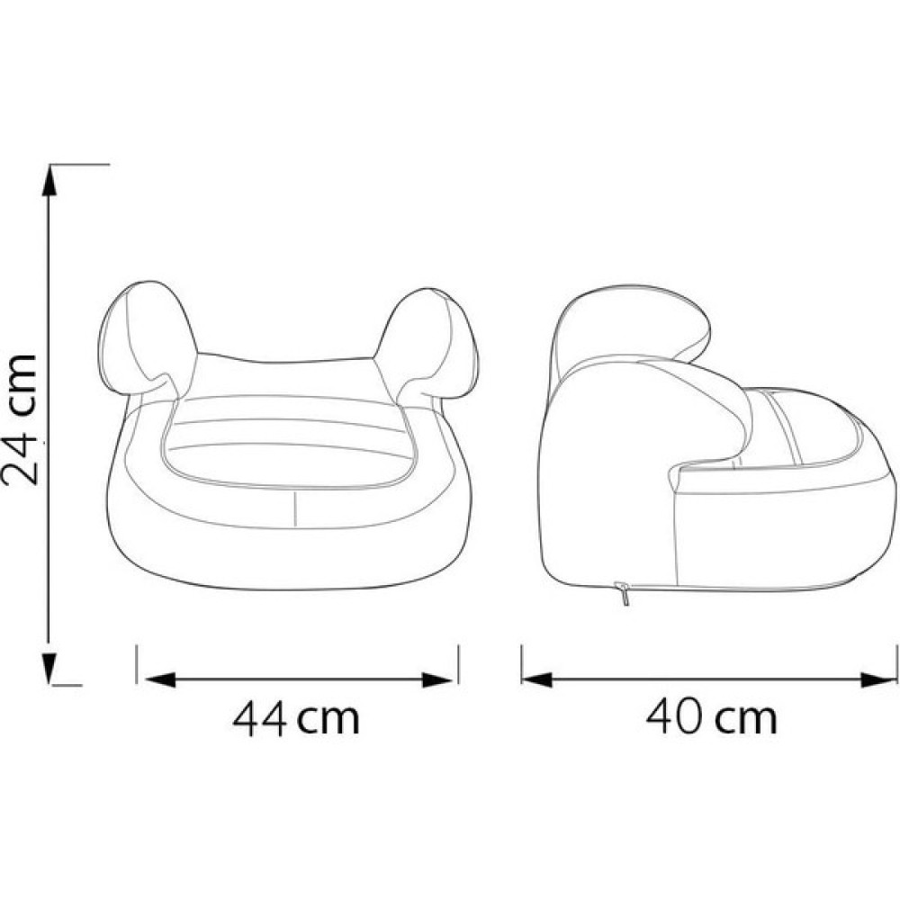 Comfymax 15-36KG Oto Koltuğu Yükseltici - Black - Renkli Bebek Oto Koltuk Yükseltici Fiyatı