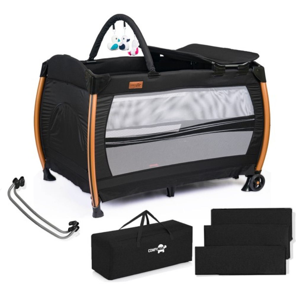Comfymax Power Park Yatak Oyun Parkı 70X110 - Cosmos Black Park Yatak / Oyun Parkı Fiyatı