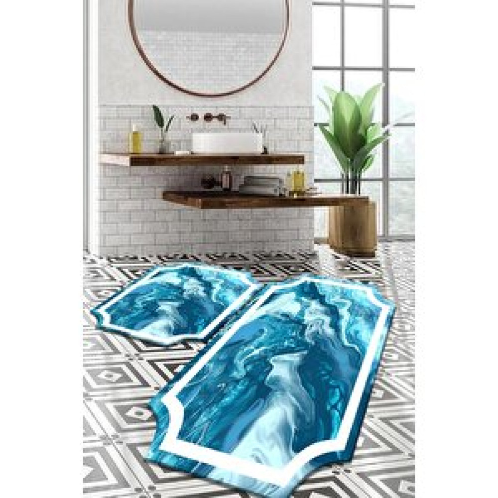 Comotex İtalyan Sti̇l Banyo Paspas Seti̇ İki̇li̇ Banyo Halısı Fiyatı