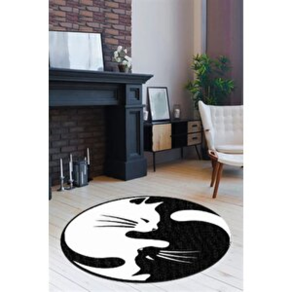 Comotex Yuvarlak Yıkanabi̇li̇r Halı Salon Mutfak Oturma Odası 100x100 cm Salon & Oturma Odası Tekstili Fiyatı