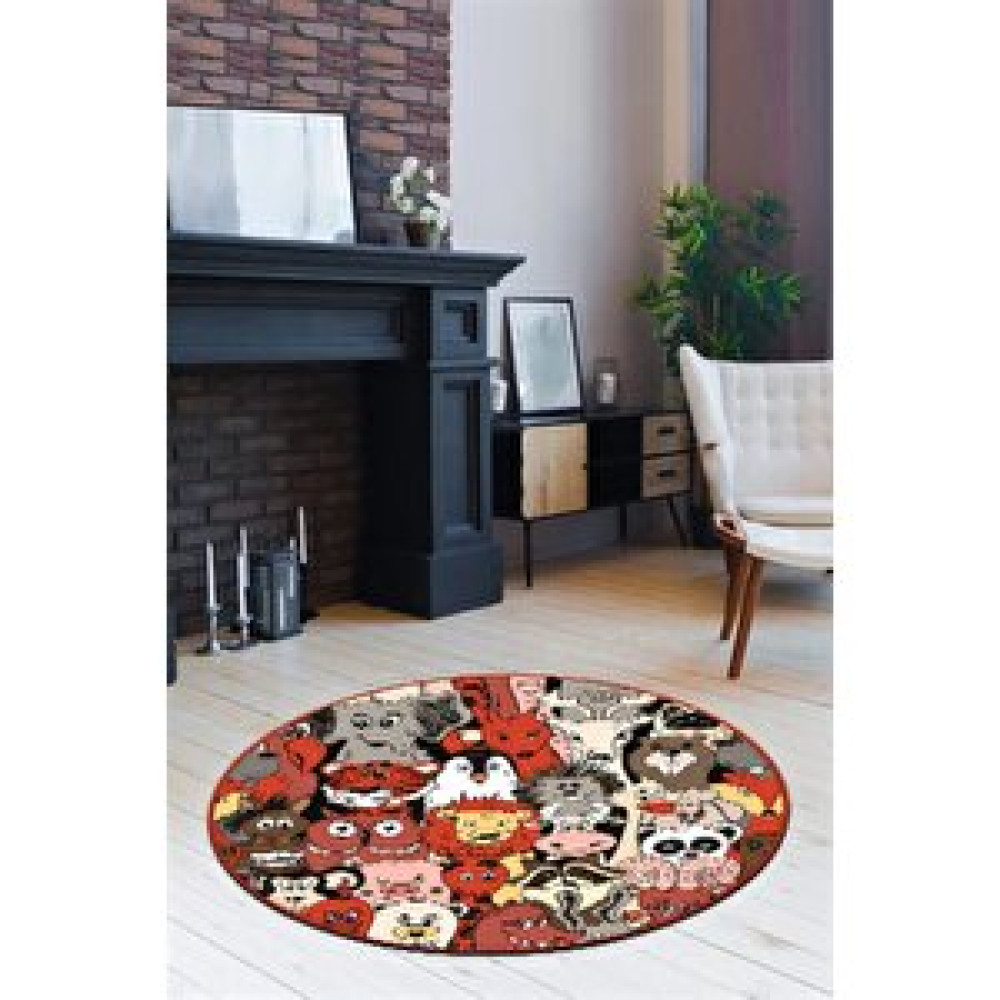 Comotex Yuvarlak Yıkanabi̇li̇r Halı Salon Mutfak Oturma Odası 120x120 cm Salon & Oturma Odası Tekstili Fiyatı