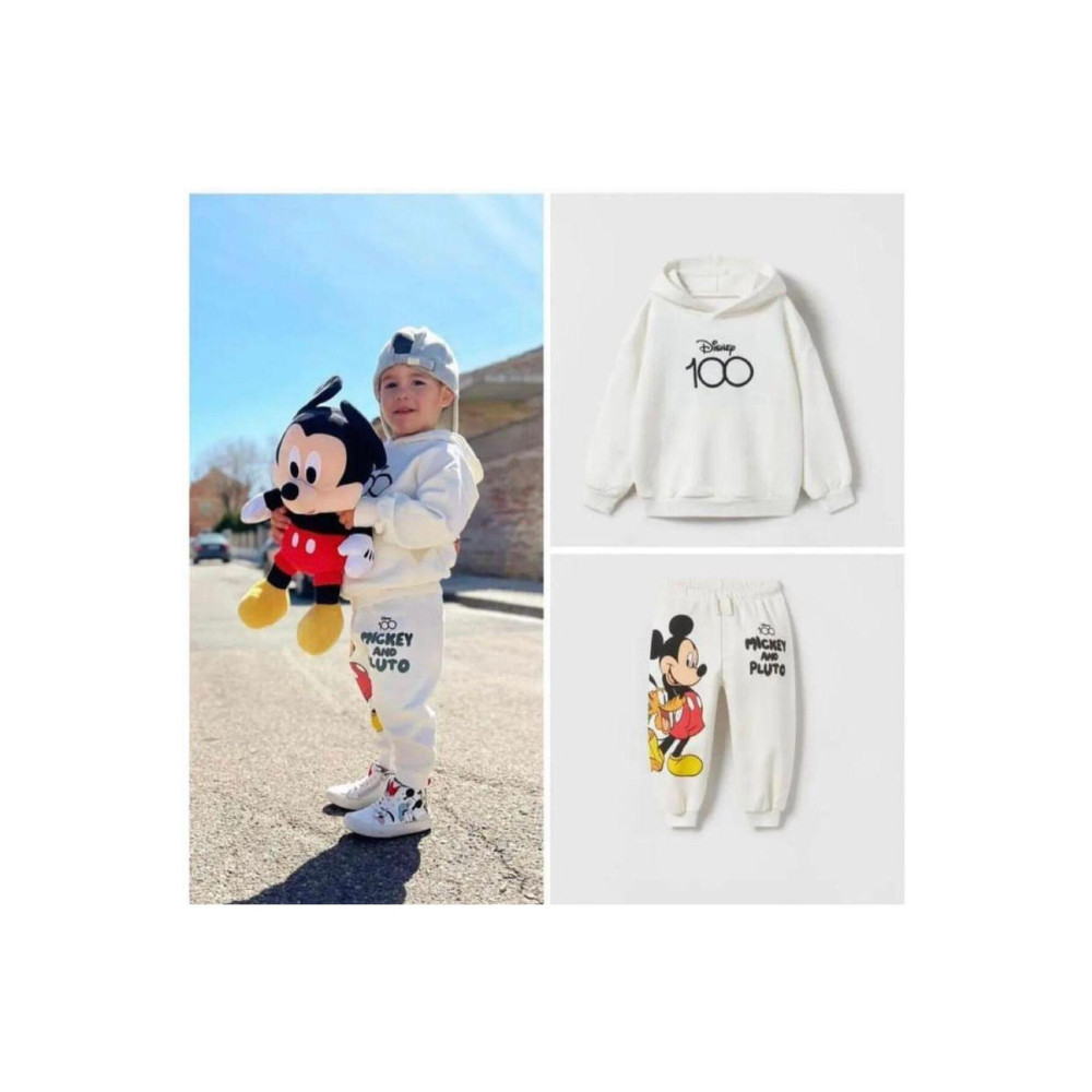 comotomo Yüz Baskılı Mickey Mouse Alt Üst Takım 1-2 Yaş Beden Kadın Giyim Fiyatı