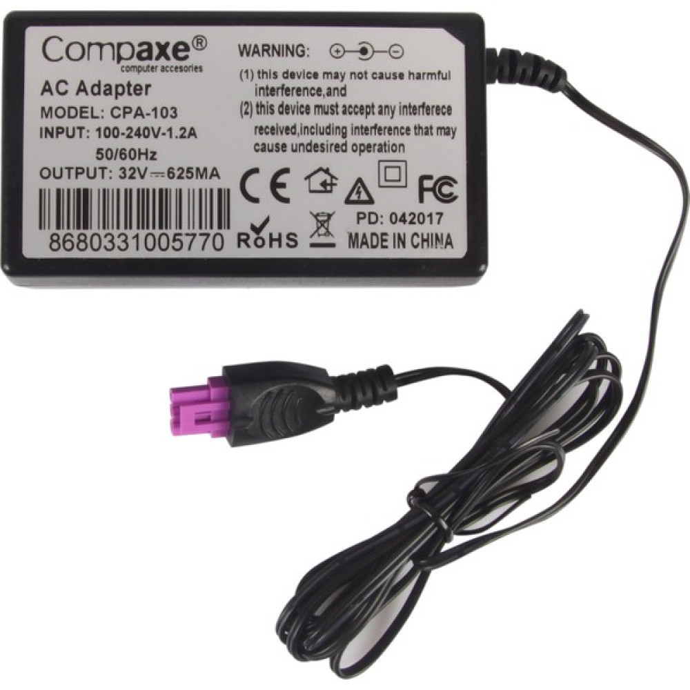 Compaxe CPA-103 20W 32V 625MA 2 Pin Hp Yazıcı Adaptörü Oto Boyaları Fiyatı