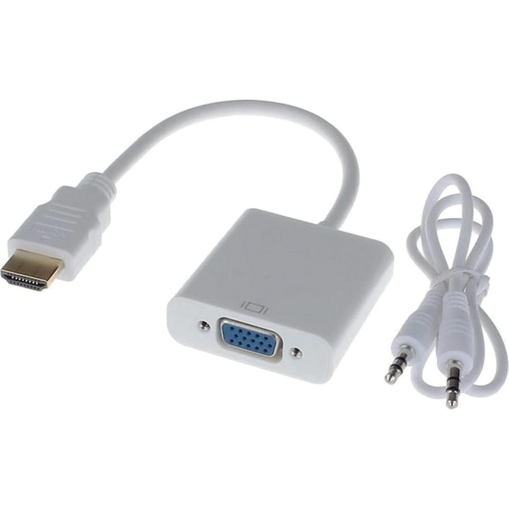 Compaxe HDMI To VGA Çevirici - Beyaz Bilgisayar Çevirici ve Adaptörü Fiyatı