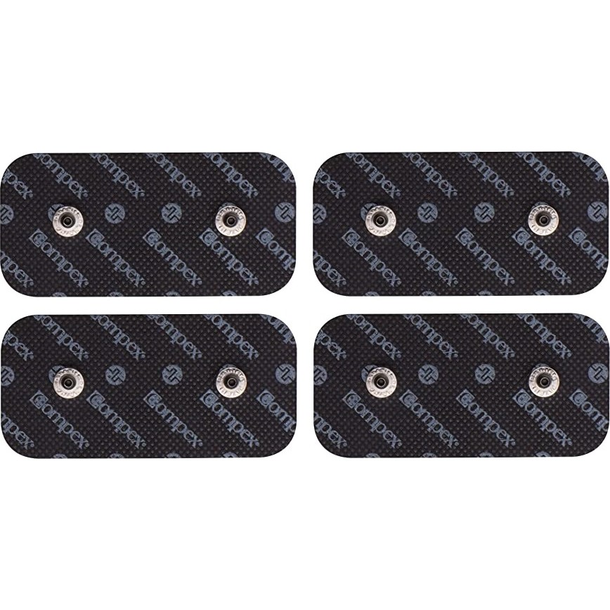 Compex 42216-4 Compex Performance Dual Snap 5 x 10 cm Çift Çıtçıtlı Siyah Tens Elektrot Pedi, 4 Adet Diğer Fiyatı