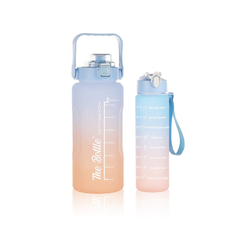 Comprox The Bottle Motivasyonel 2 li Su Matarası Su Şişesi Suluk 2 lt 750ml Yavrulu Tritan Su Şişesi Suluk Matara Fiyatı