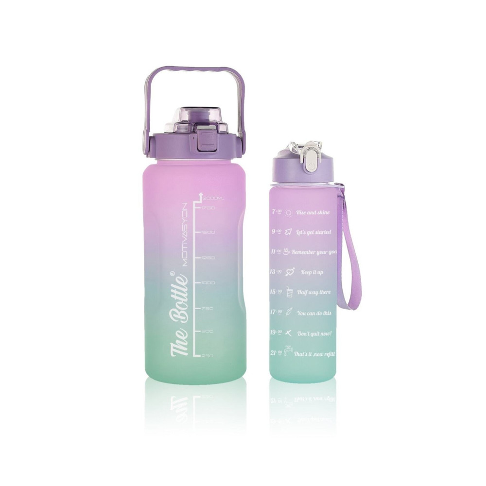 Comprox The Bottle Motivasyonel 2li Su Matarası Su Şişesi Suluk 2lt 750ml Yavrulu Tritan Su Şişesi Suluk Matara Fiyatı