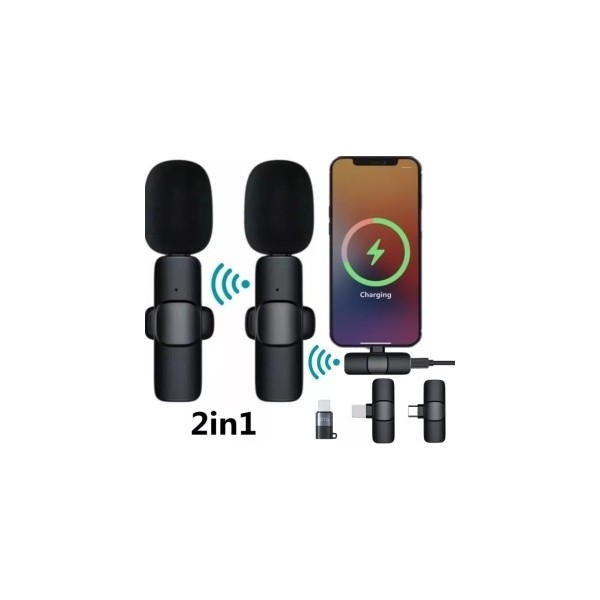 Comse 2 In 1 Iphone ve Type C Uyumlu Ikili Kablosuz Yaka Mikrofonu Lightnıng Youtube Facebook Tiktok Bilgisayar Çevirici ve Adaptörü Fiyatı