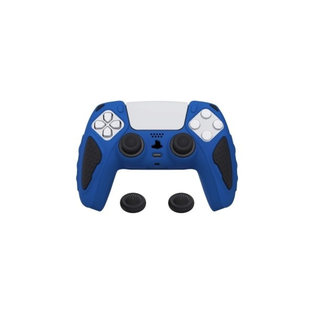 Comse Playstation 5 Ps5 Joystick Kol Silikon Kılıf Analog Koruyucu Set - Siyah - Mavi PlayStation 5 PS5 Oyunları Fiyatı
