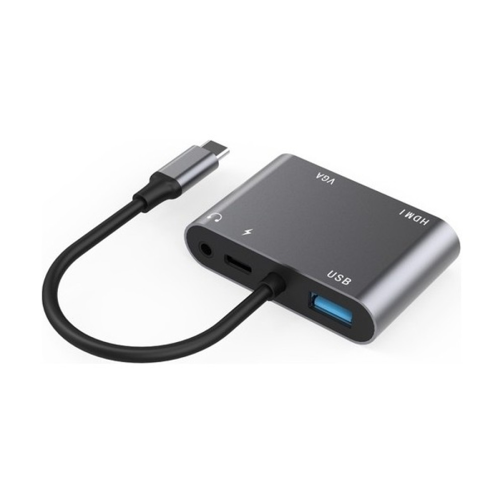 Comse Type-C 5in1 Usb-C 4K HDMI VGA Audio USB Pd Çevirici Adaptör Bilgisayar Çevirici ve Adaptörü Fiyatı