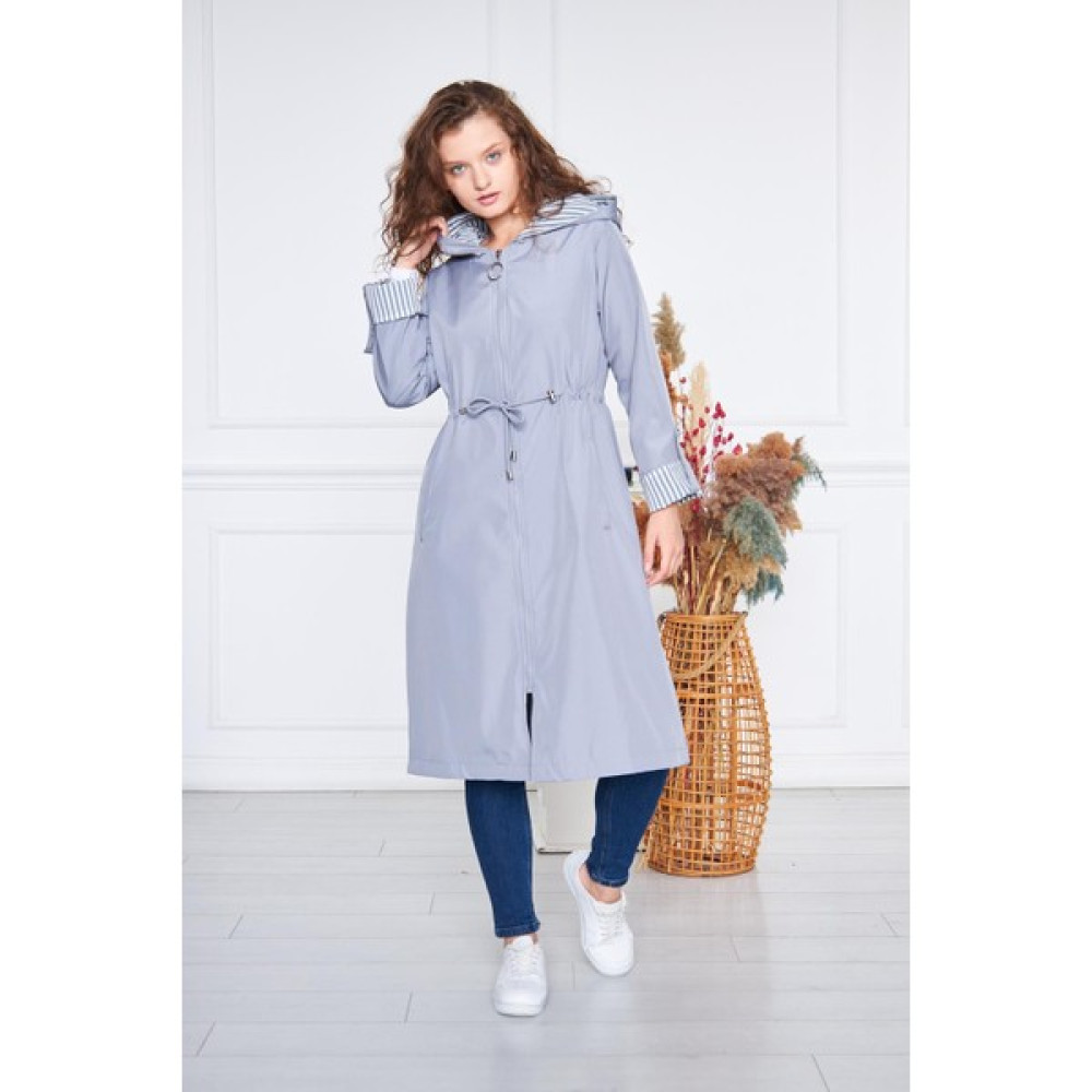 Comstarmoda Kadın Beli Büzgülü Su Itici Kapüşonlu Trençkot Kadın Trençkot Fiyatı
