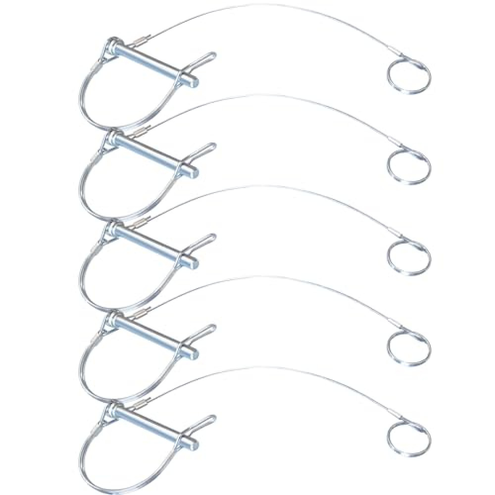 COMVERIX 5 PCS Trailer Coupler Pin, Durable and Corrosion Resistant 5/16" x 1-3/4" Hitch Pin with Chain, High Conversion Rate Trailer Hitch Pin for Various Trailer Applications.