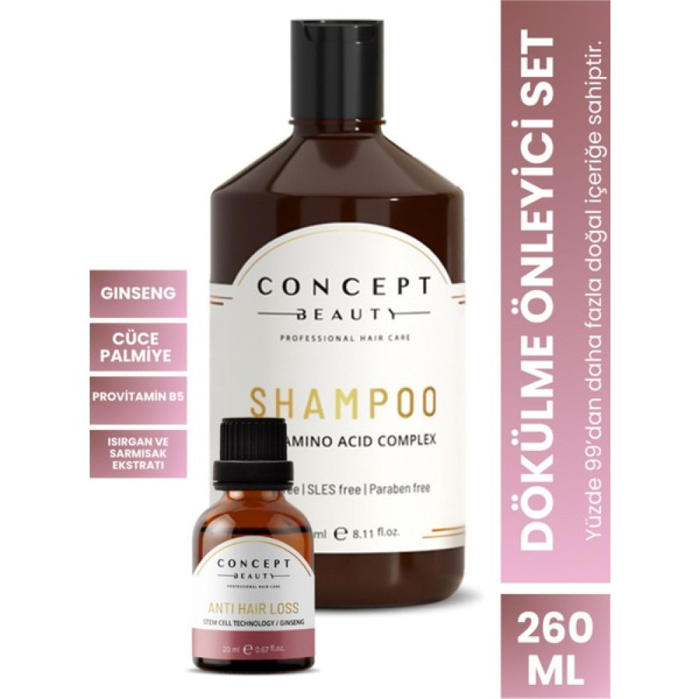 Concept Beauty Dökülme Önleyici Saç Bakım Seti - 1 Oto Boyaları Fiyatı