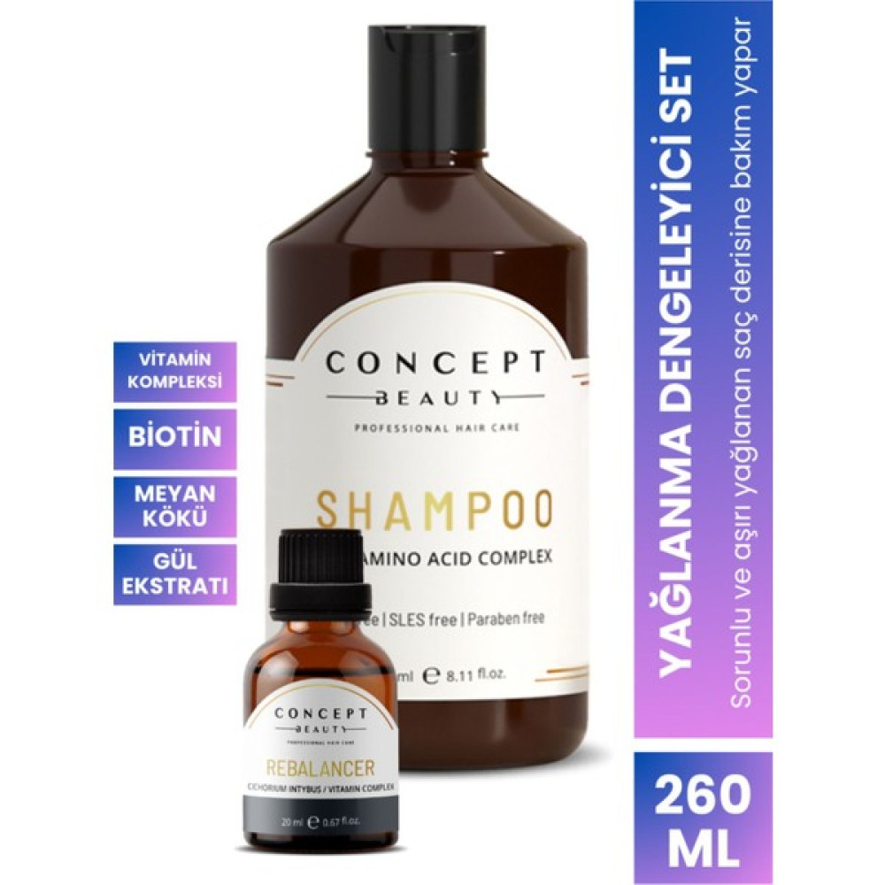 Concept Beauty Yağlanma Dengeleyici Saç Bakım Seti - 93 Oto Boyaları Fiyatı