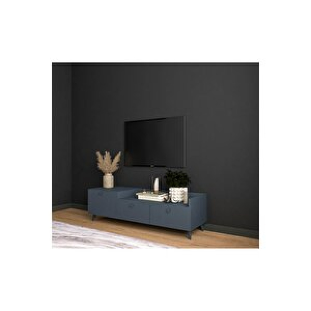 Conceptiva Easy Tv Sehpası 140 Cm 3 Kapaklı Tv Ünitesi Antrasit Tv Ünitesi / Sehpası Fiyatı