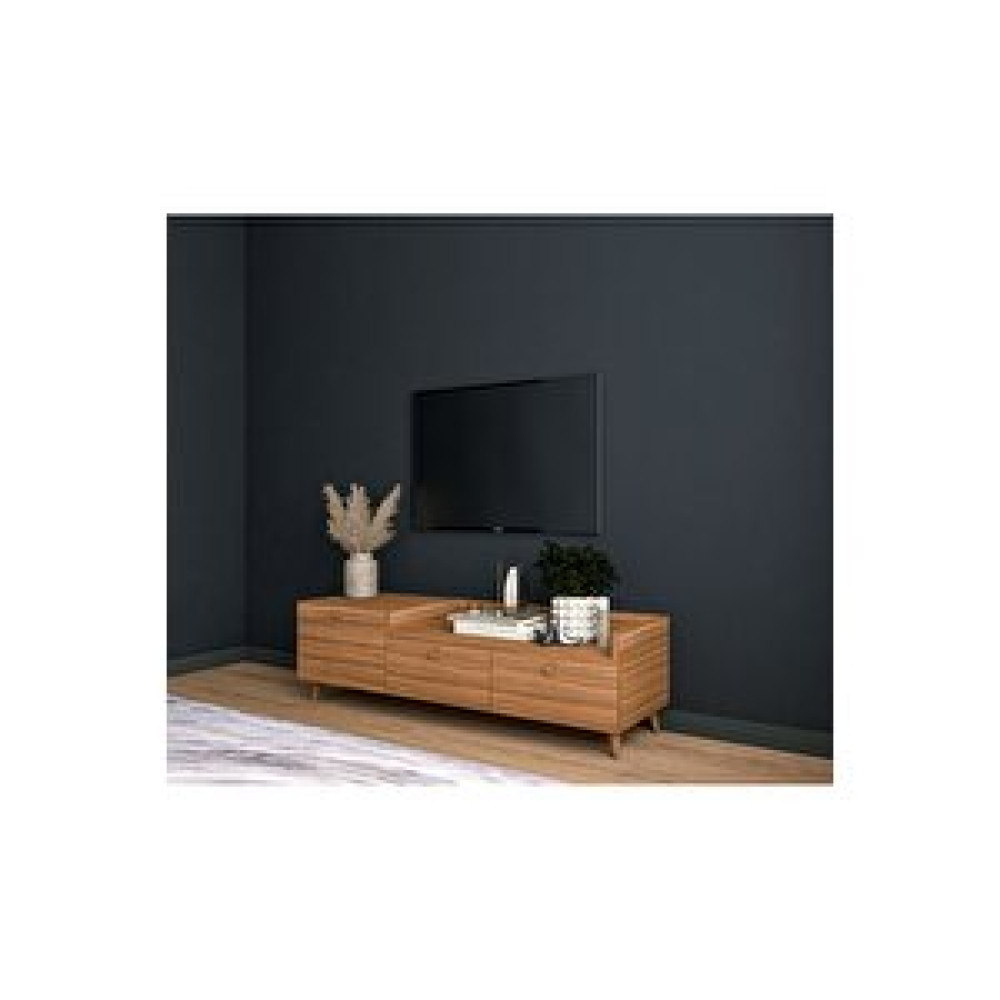 Conceptiva Easy Tv Sehpası 140 Cm 3 Kapaklı Tv Ünitesi Ceviz Tv Ünitesi / Sehpası Fiyatı