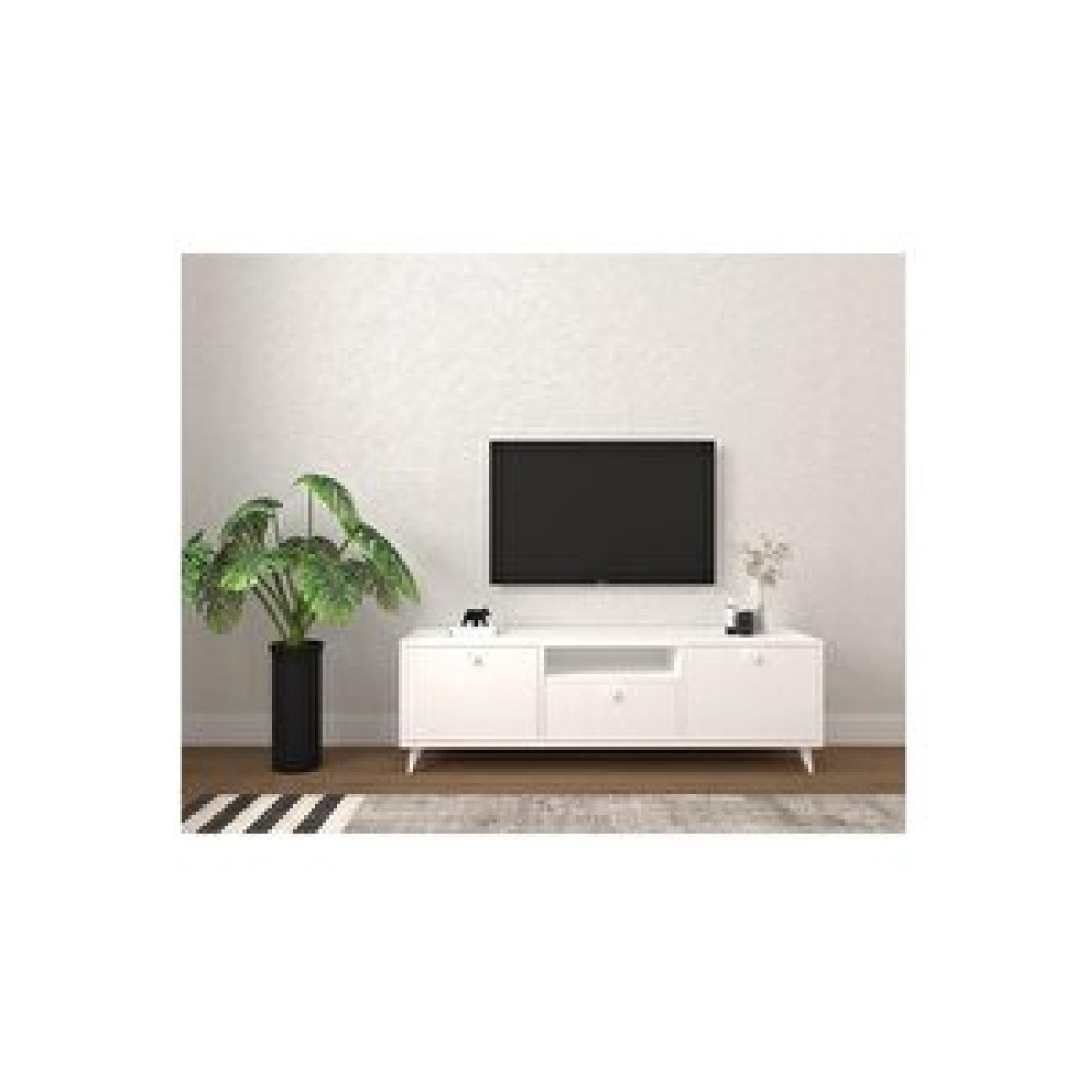 Conceptiva Relax Tv Sehpası 140 Cm 3 Kapaklı Tv Ünitesi Beyaz Tv Ünitesi / Sehpası Fiyatı