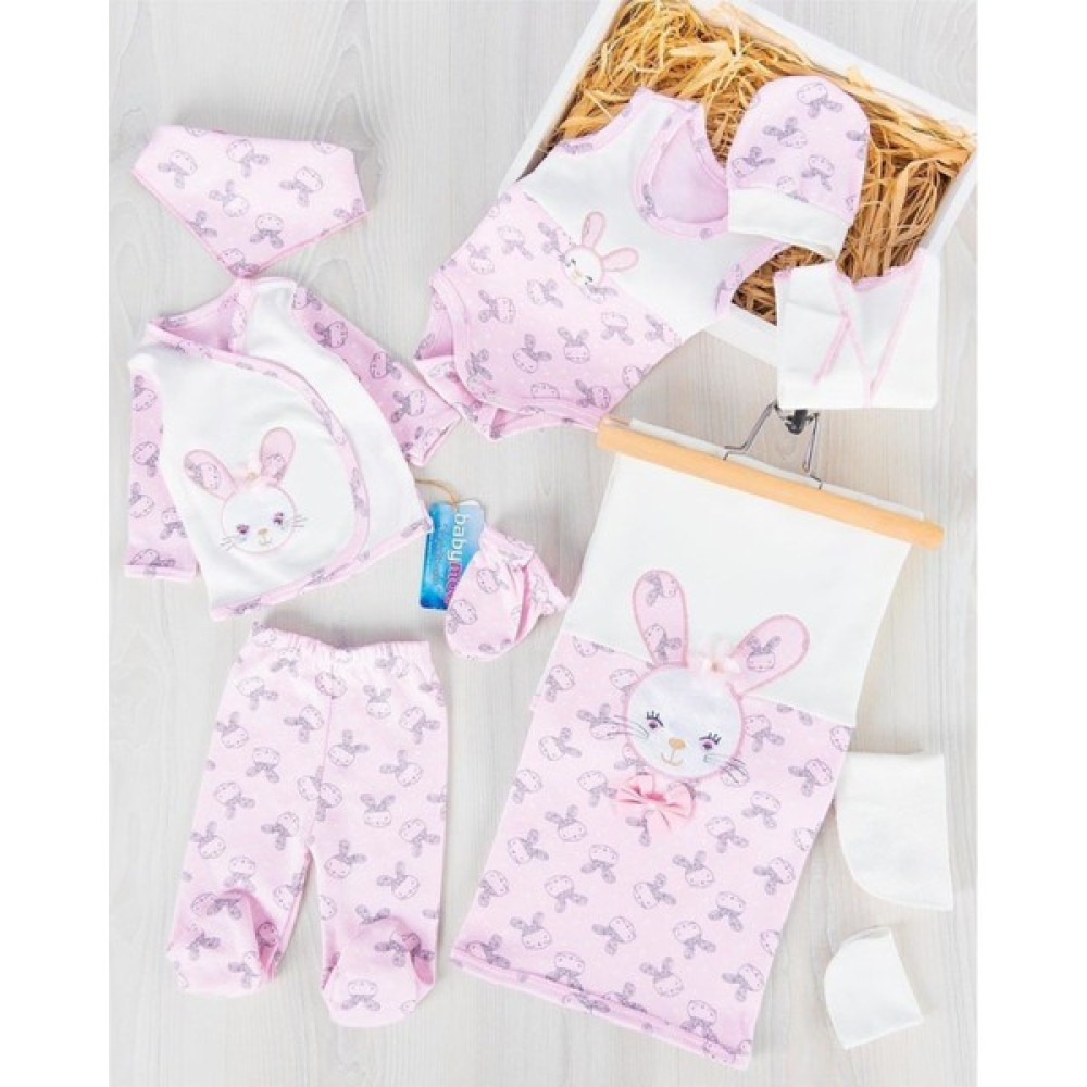 Concon Bebe 10LU Kutulu Set Battaniyeli Iç ve Dış Zıbınlı Tavşan Nakışlı Bebek Yenidoğan Hastane Çıkışı Bebek Hastane Çıkışı Fiyatı