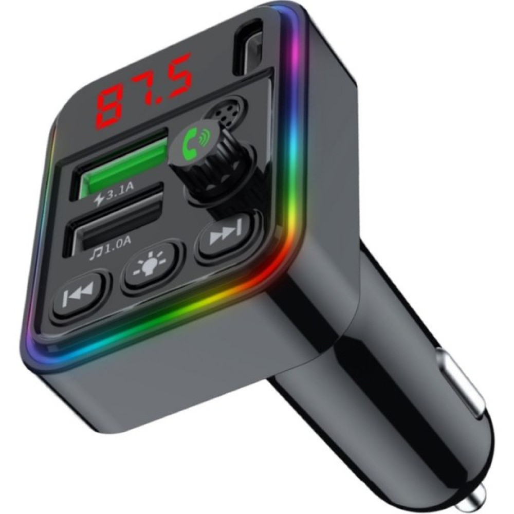 Concord C-617 Bluetooth Görüşme ve Müzik Dinleme Ekranlı Rgb Fm Transmitter Pd + 3.1A Çift USB Şarj Oto Transmitterleri Fiyatı