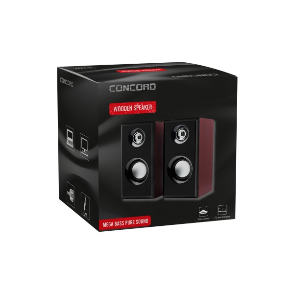 Concord C-8003 Pc Hoparlör USB 2.0 Ahşap Desen Bilgisayar Hoparlörü Fiyatı