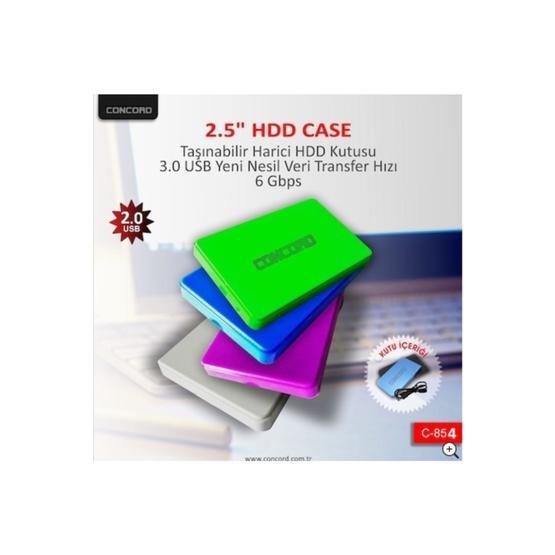 Concord C-854 Usb 2.0 Beyaz Sata Harici Hdd Kutusu