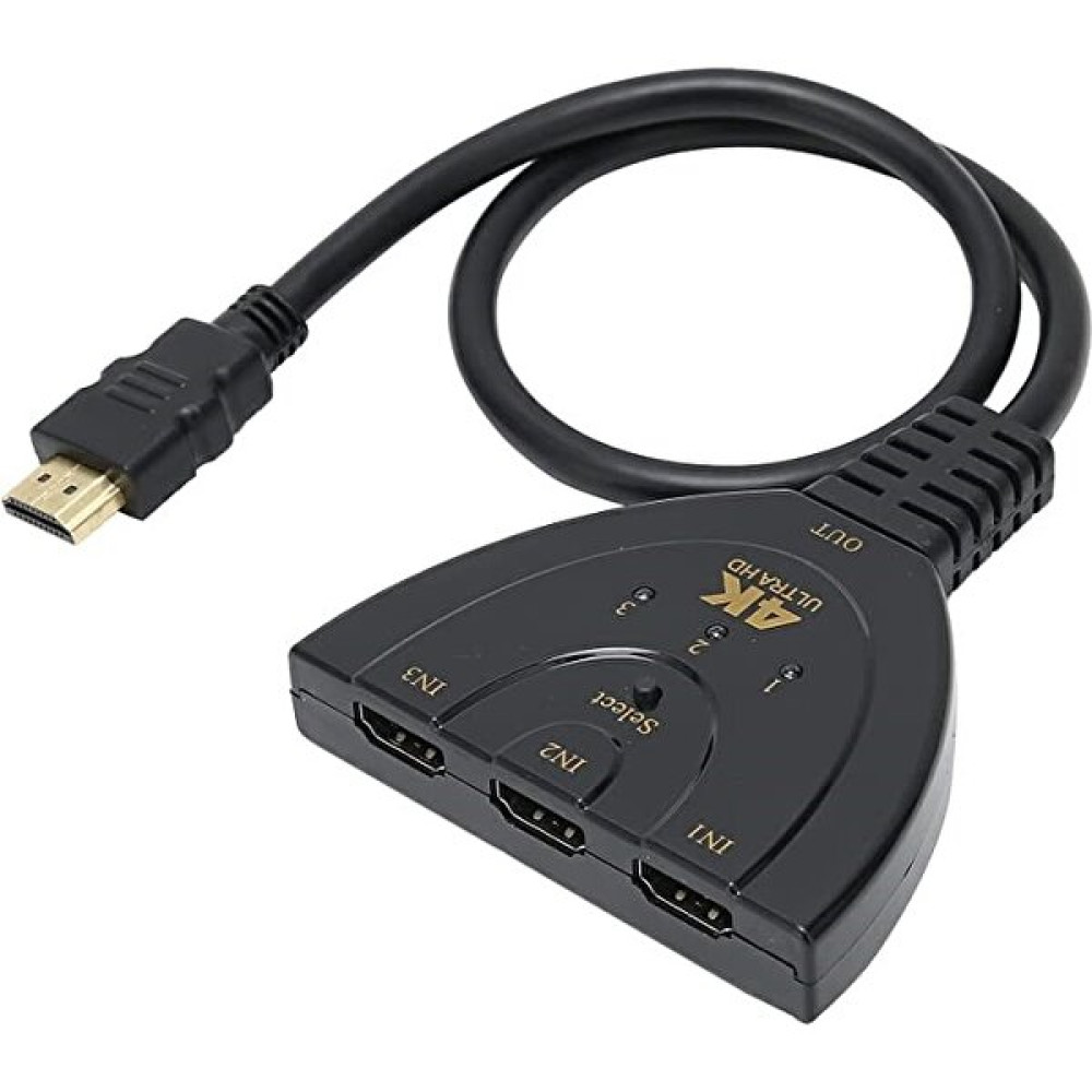 Concord Hs3 Hdmı Swıtch Hdmı Çoğaltıcı Hdmı Çoklayıcı 3 Giriş Tek Çıkış HDMI Kablo Fiyatı
