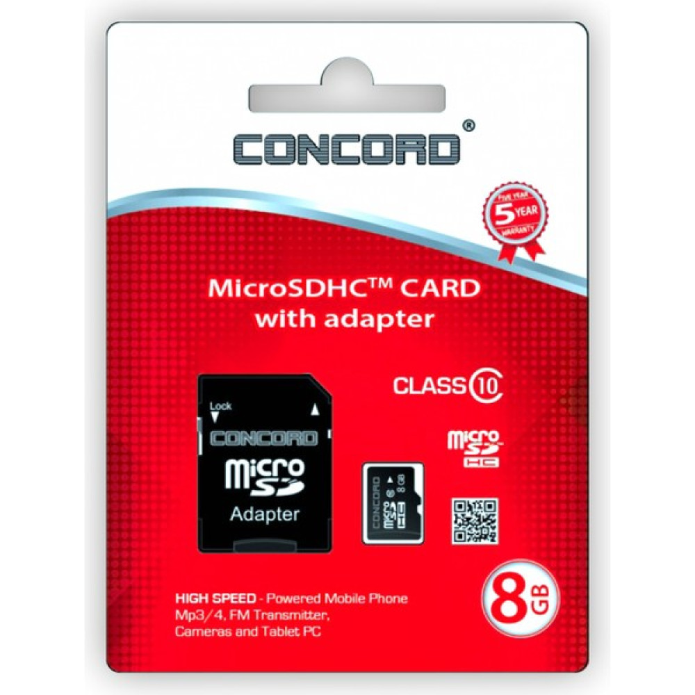 Concord Micro Sd Hafıza Kartı ( Tf Kart + Sd Adaptör ) - 8 GB Bellek & Depolama Aygıtları Fiyatı