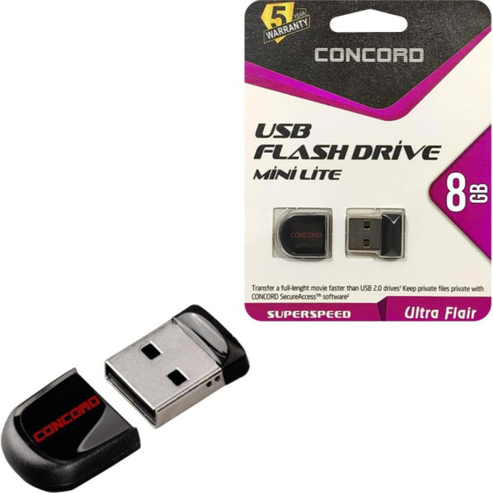 Concord USB Flash Bellek 8gb Mini Lite Concord C-Uml8 Flash Bellekler Fiyatı