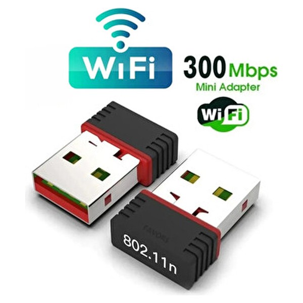 Concord W-1 300 Mbps Kablosuz Ağ Adaptörü USB Bağlantı Özellikleri ile Siyah Renk Wireless Adaptör Fiyatı