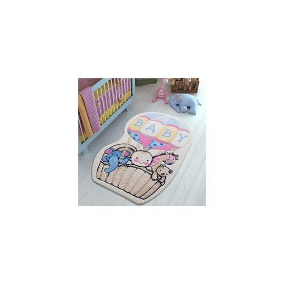 Confetti Air Balloon Oymalı Mavi 133x190 cm Çocuk Halısı Bebek Odası Halı Fiyatı