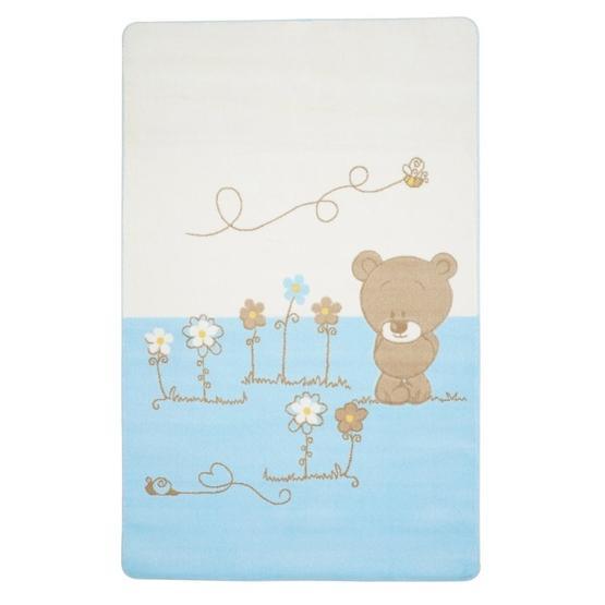 Confetti Baby Set Shy Bear Oymalı Mavi 120x180 cm Çocuk Halısı