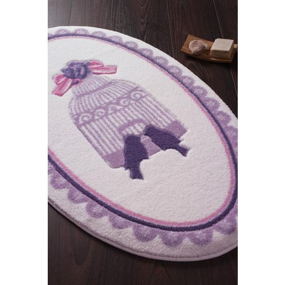 Confetti Bird Cage Oymalı Mor 66x107cm Banyo Halısı Banyo Halısı Fiyatı