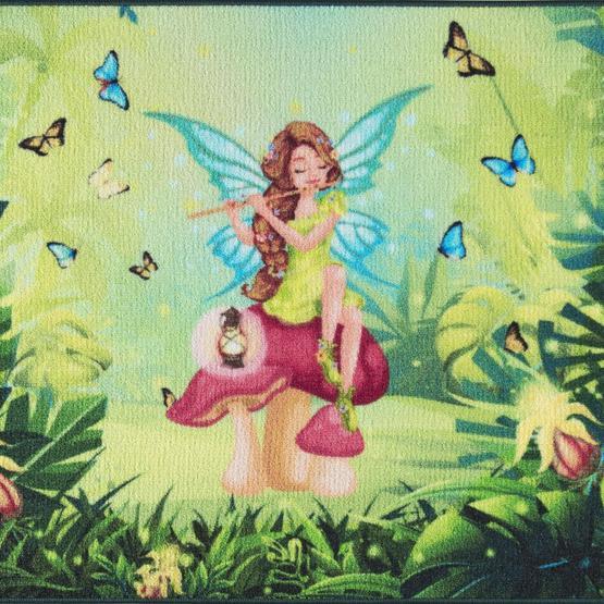 Confetti Fairy Song Yeşil Bukle 133x190 cm Çocuk Halısı