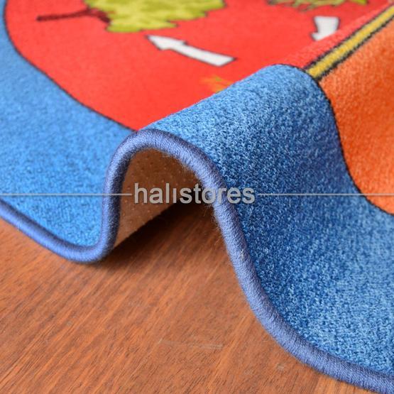 Confetti Life Cycle Anti-slip Fb Bukle Mavi 200x200 cm Çocuk Halısı