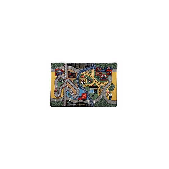 Confetti Race Yeşil 100x150 cm Çocuk Halısı Bebek Odası Halı Fiyatı