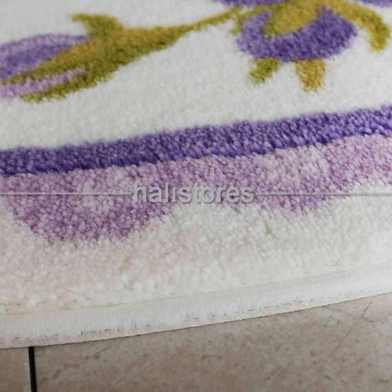 Confetti Rosa Mor 80x130 cm Banyo Paspası