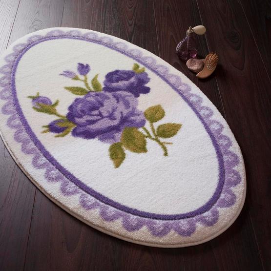 Confetti Rosa Mor 80x130 cm Banyo Paspası