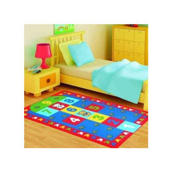 Confetti Seksek 100x150 cm Kırmızı Çocuk Halısı