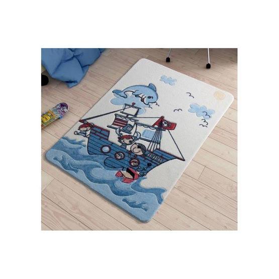 Confetti Smiley Dolphin 133x190 cm Oymalı Bebek Odası Halısı