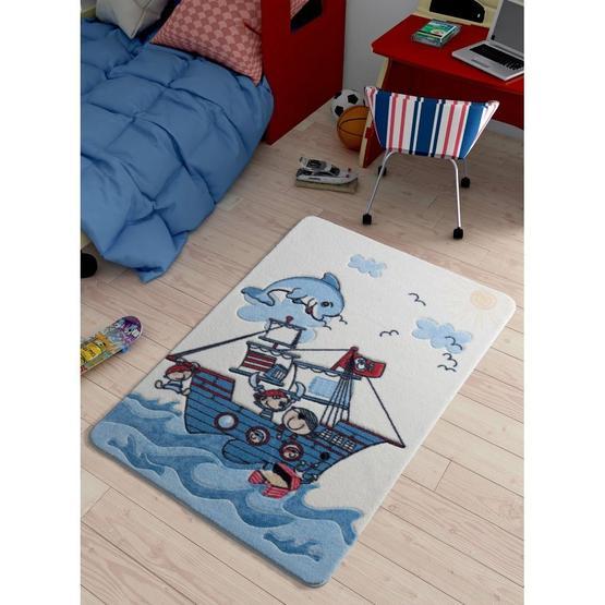 Confetti Smiley Dolphin 133x190 cm Oymalı Bebek Odası Halısı