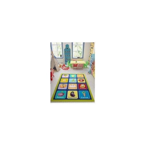 Confetti Vegetables 200X290 Yeşil Bukle Eğitici Çocuk Halısı Bebek Odası Halı Fiyatı