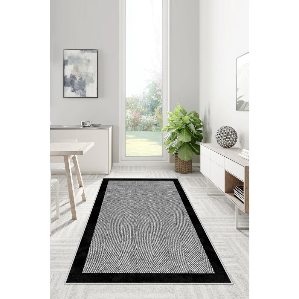 Confidence Home Dijital Baskı Yıkanabilir Kaymaz Taban Salon Halısı Mutfak Halısı Koridor Halısı 100 x 300 Beden Kilim Fiyatı
