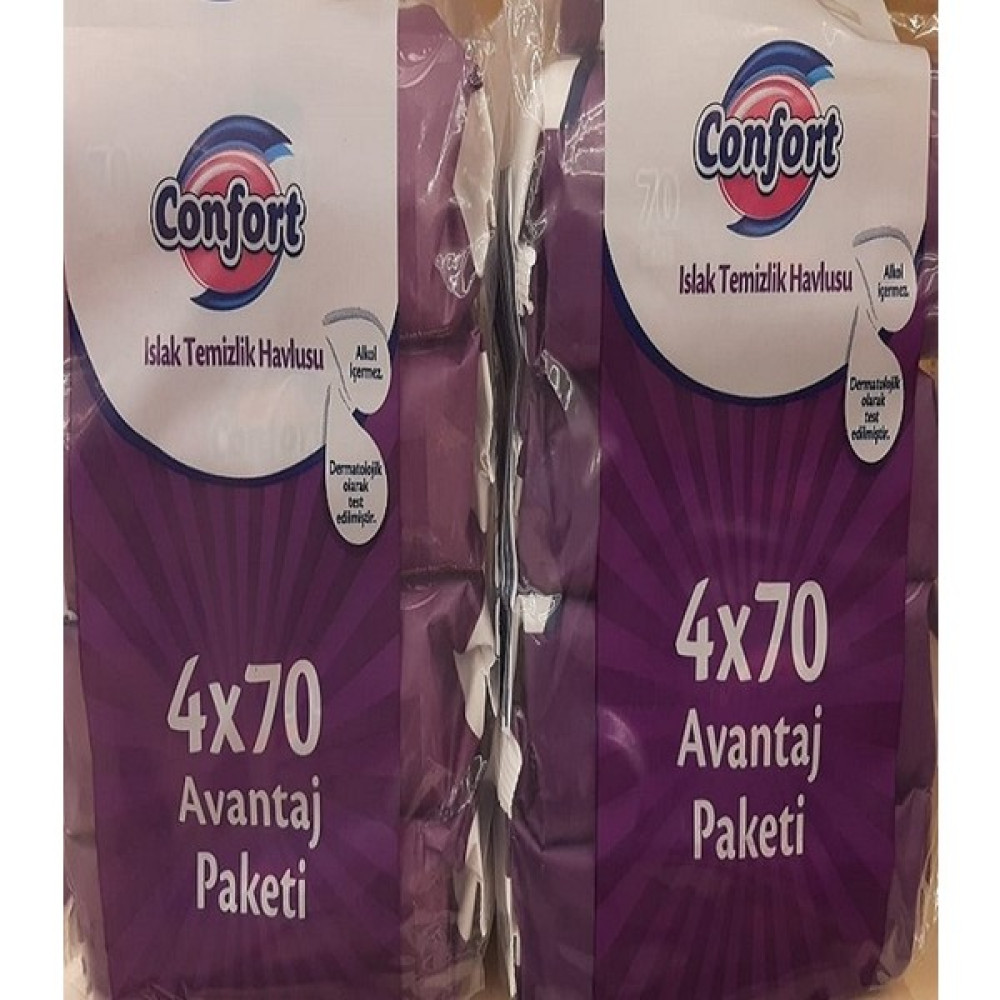 Confort Islak Temizlik Havlusu 2 Adet 4 x 70'li Paket Oto Boyaları Fiyatı