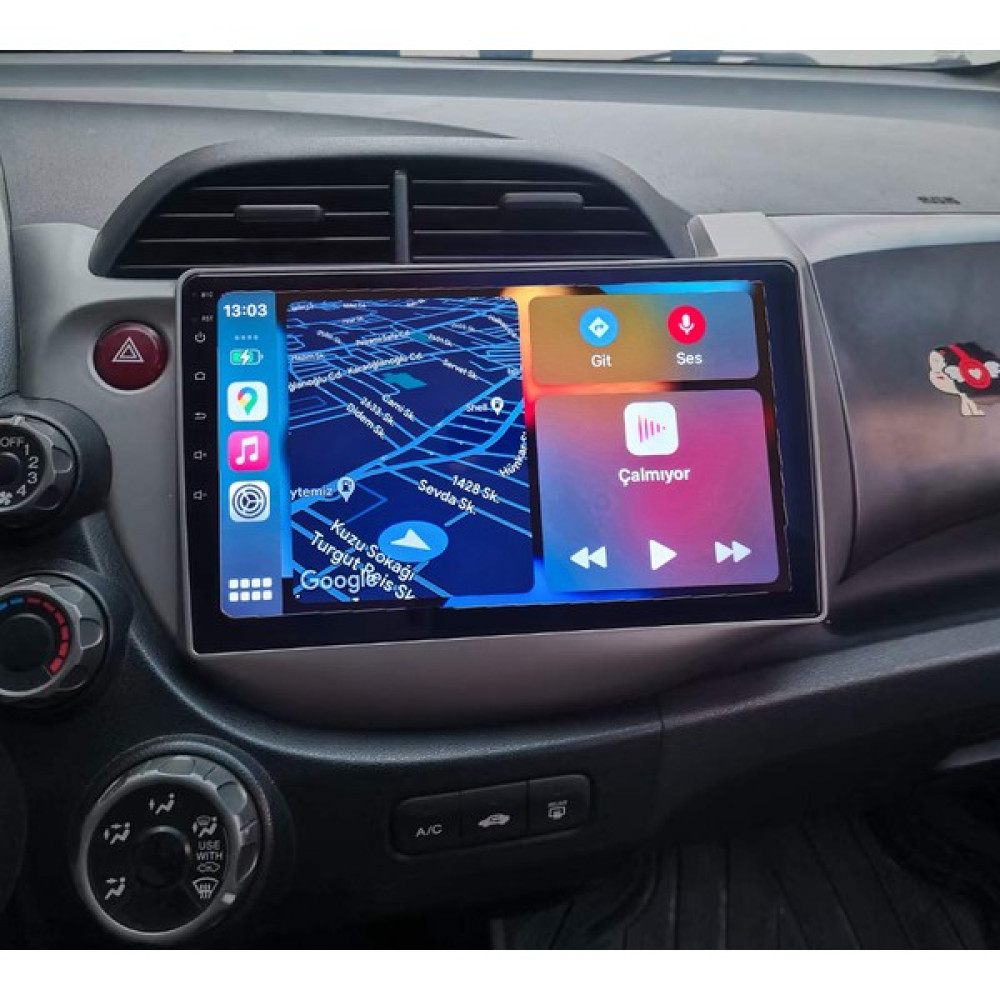 Conio Honda Jazz 2009-2013 Android Sürüm 13 Kablosuz Carplay Navigasyon Multimedya 10 Inç Ekran 2gb Ram 32GB Rom Hafıza Oto Görüntü Sistemleri Fiyatı