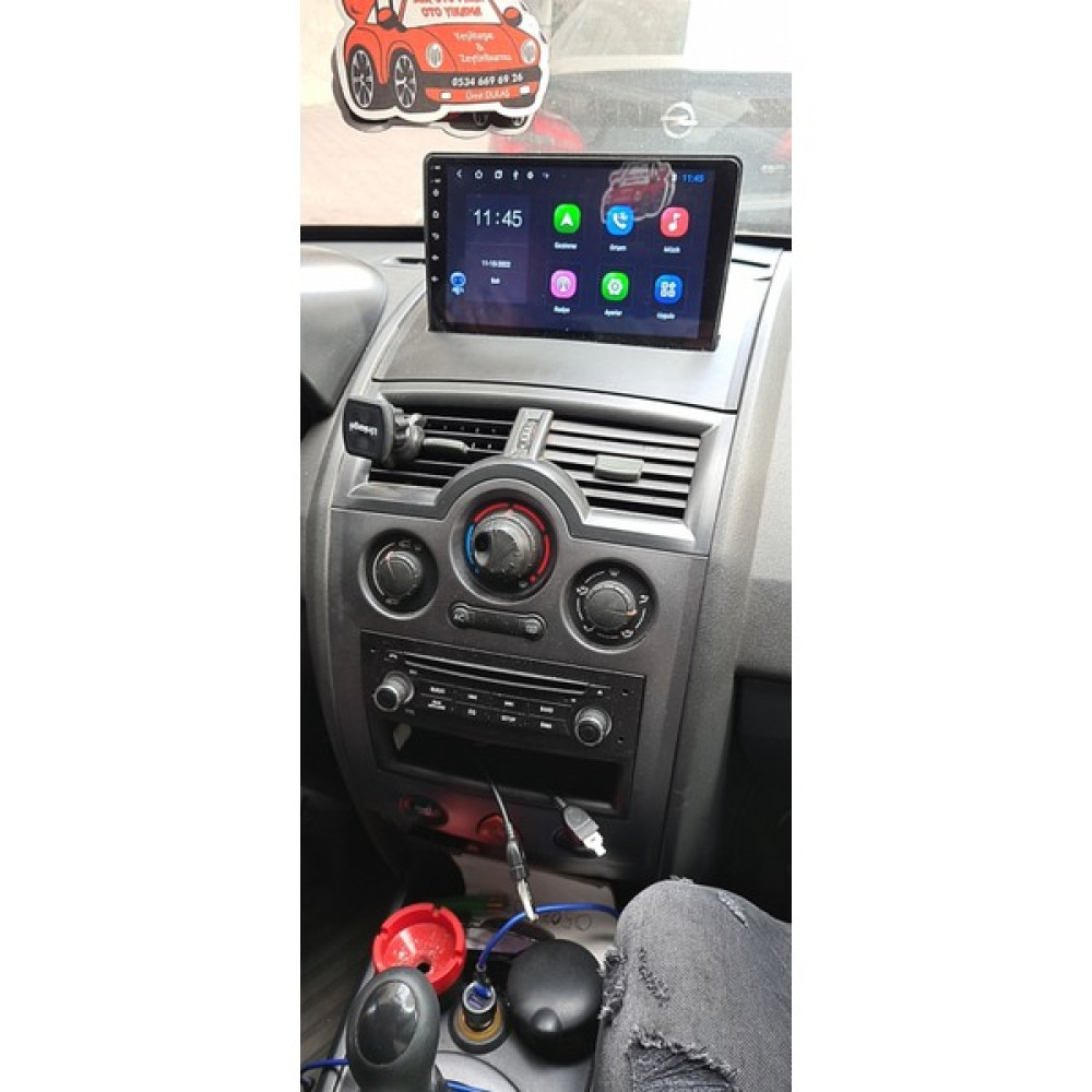 Conio Renault Megane 2 (2004-2010 yıl)2GB Ram 32GB Rom Hafıza Android sürüm 13 Multimedya Kablosuz Carplay Navigasyon 9 inç Ekran Oto Görüntü Sistemleri Fiyatı